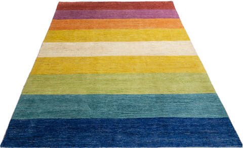 Gabbeh Multicolor Hand Knotted 68 X 98  Area Rug 700-146964 Image 1