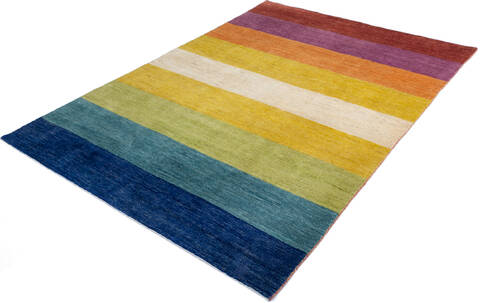Gabbeh Multicolor Hand Knotted 68 X 98  Area Rug 700-146964 Image 2