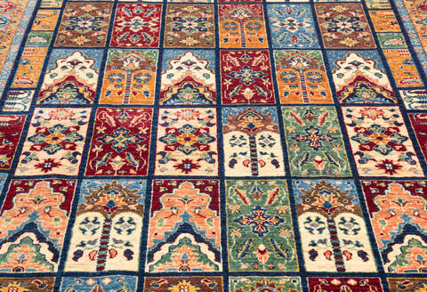 Chobi Blue Hand Knotted 65 X 98  Area Rug 700-146971 Image 5