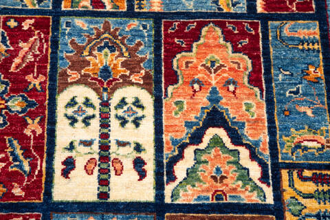 Chobi Blue Hand Knotted 65 X 98  Area Rug 700-146971 Image 6