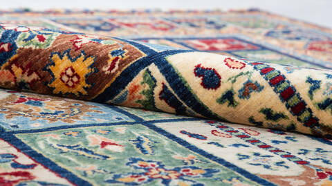 Chobi Blue Hand Knotted 65 X 98  Area Rug 700-146971 Image 7