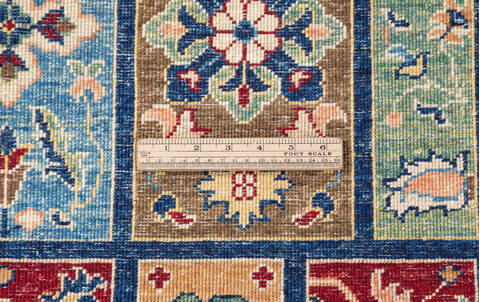 Chobi Blue Hand Knotted 65 X 98  Area Rug 700-146971 Image 8