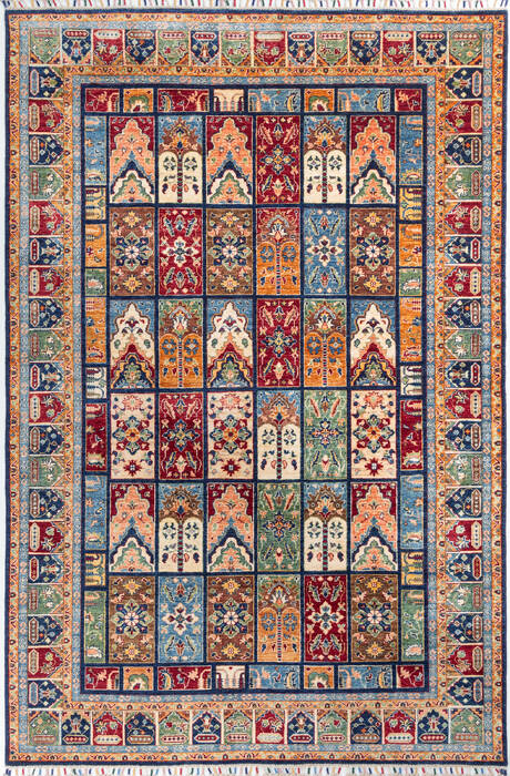Chobi Blue Hand Knotted 65 X 98  Area Rug 700-146971 Image 0