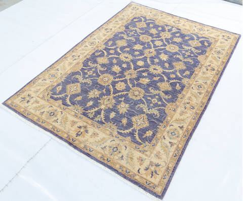 Chobi Purple Hand Knotted 40 X 510  Area Rug 700-147011 Image 2