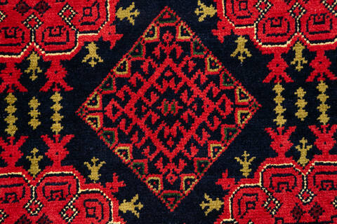 Khan Mohammadi Red Hand Knotted 67 X 95  Area Rug 700-147033 Image 6