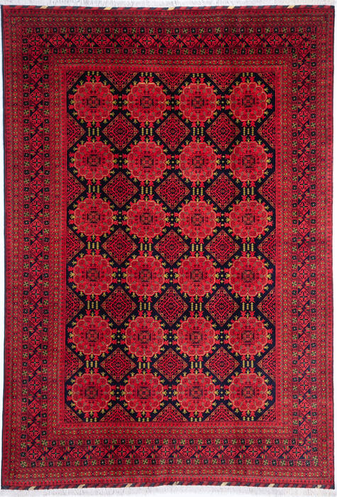 Khan Mohammadi Red Hand Knotted 67 X 95  Area Rug 700-147033 Image 0