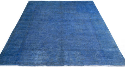 Chobi Blue Hand Knotted 80 X 97  Area Rug 700-147035 Image 1