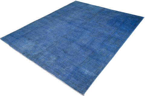 Chobi Blue Hand Knotted 80 X 97  Area Rug 700-147035 Image 2
