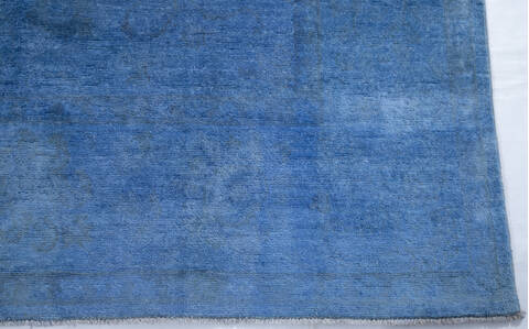 Chobi Blue Hand Knotted 80 X 97  Area Rug 700-147035 Image 3