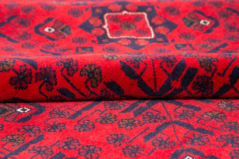 Khan Mohammadi Red Hand Knotted 68 X 95  Area Rug 700-147037 Image 6