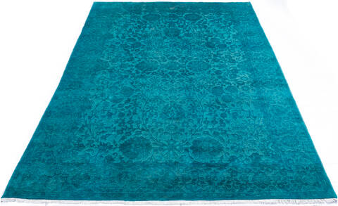 Chobi Blue Hand Knotted 67 X 911  Area Rug 700-147052 Image 1