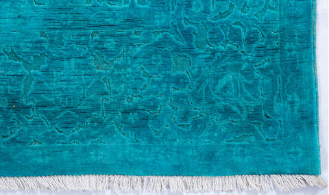 Chobi Blue Hand Knotted 67 X 911  Area Rug 700-147052 Image 3