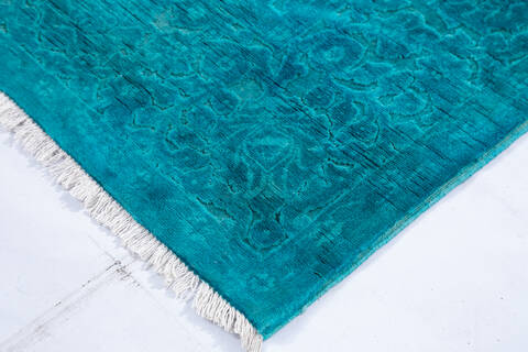 Chobi Blue Hand Knotted 67 X 911  Area Rug 700-147052 Image 4