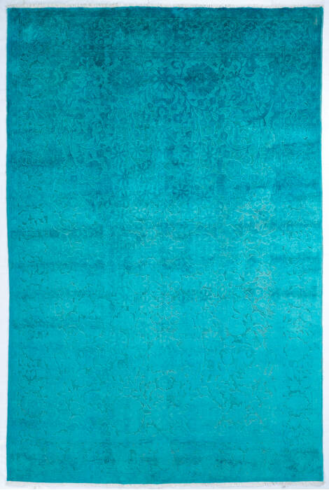 Chobi Blue Hand Knotted 67 X 911  Area Rug 700-147052 Image 0