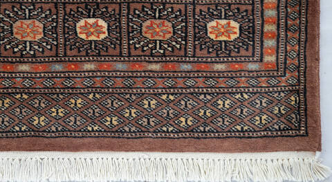 Bokhara Brown Hand Knotted 49 X 66  Area Rug 700-147105 Image 3
