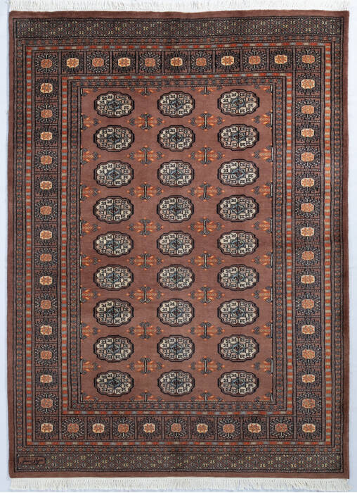Bokhara Brown Hand Knotted 49 X 66  Area Rug 700-147105 Image 0