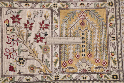Pak-Persian Black Hand Knotted 81 X 100  Area Rug 700-147110 Image 6