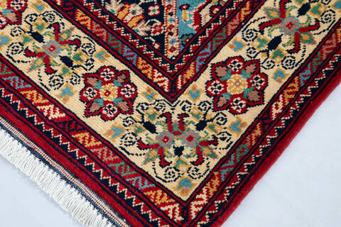 Khan Mohammadi Red Hand Knotted 52 X 64  Area Rug 700-147116 Image 4