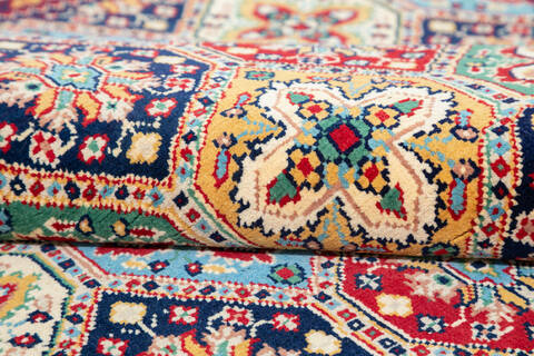 Khan Mohammadi Red Hand Knotted 52 X 64  Area Rug 700-147116 Image 7