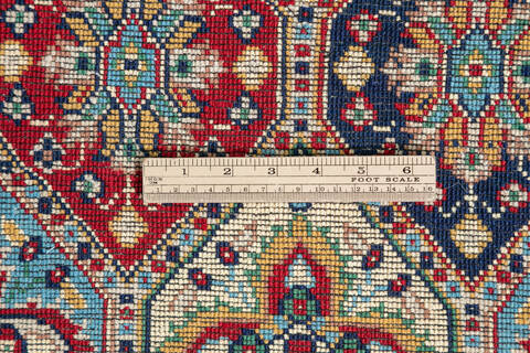Khan Mohammadi Red Hand Knotted 52 X 64  Area Rug 700-147116 Image 8