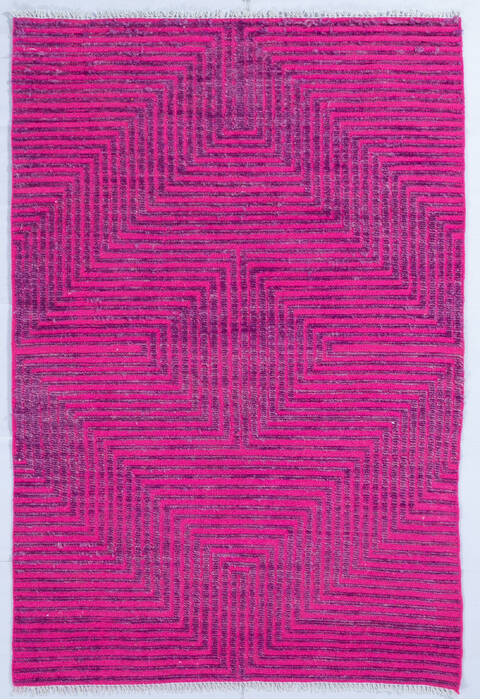 Kilim Purple Hand Knotted 40 X 60  Area Rug 700-147145 Image 0