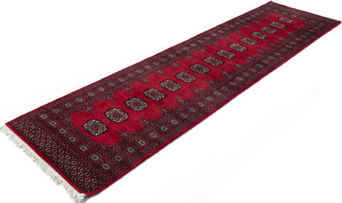 Bokhara Red Runner Hand Knotted 27 X 911  Area Rug 700-147268 Image 2