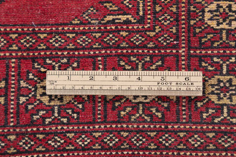 Bokhara Red Runner Hand Knotted 27 X 911  Area Rug 700-147268 Image 6