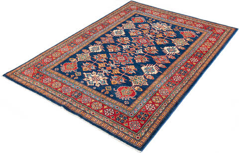 Kazak Blue Hand Knotted 56 X 710  Area Rug 700-147286 Image 2