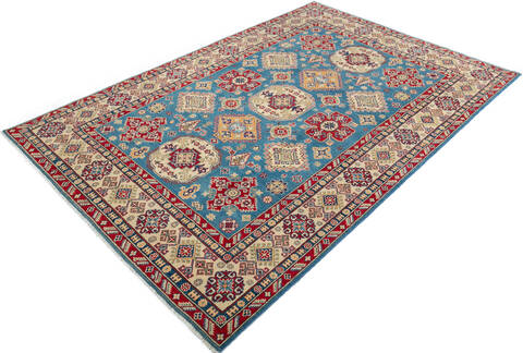 Kazak Blue Hand Knotted 66 X 911  Area Rug 700-147308 Image 2