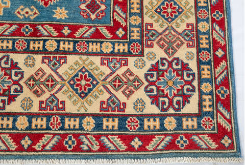 Kazak Blue Hand Knotted 66 X 911  Area Rug 700-147308 Image 3