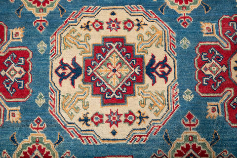 Kazak Blue Hand Knotted 66 X 911  Area Rug 700-147308 Image 5