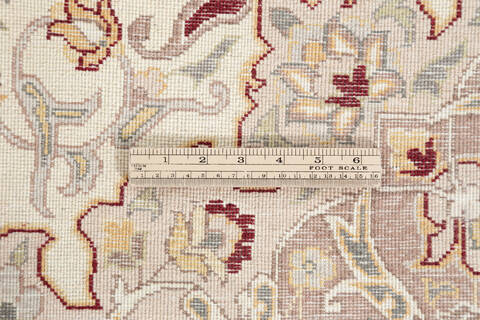 Pak-Persian Beige Hand Knotted 57 X 84  Area Rug 700-147317 Image 7