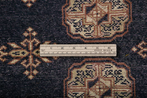 Bokhara Black Hand Knotted 49 X 68  Area Rug 700-147320 Image 6