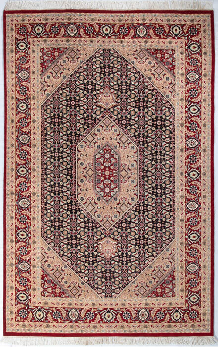 Pak-Persian Black Hand Knotted 61 X 93  Area Rug 700-147465 Image 0