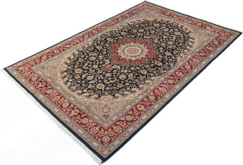 Pak-Persian Black Hand Knotted 60 X 94  Area Rug 700-147466 Image 2