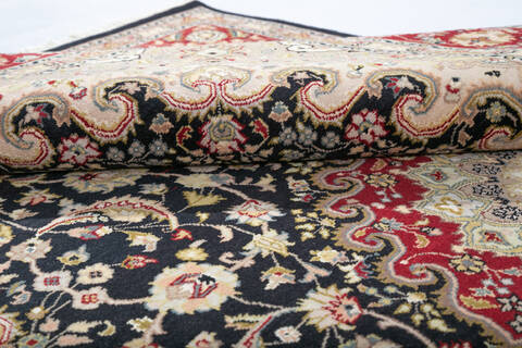Pak-Persian Black Hand Knotted 60 X 94  Area Rug 700-147466 Image 6