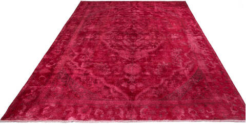Overdyed Red Hand Knotted 97 X 126  Area Rug 700-147478 Image 1