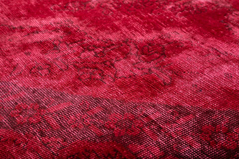 Overdyed Red Hand Knotted 97 X 126  Area Rug 700-147478 Image 6