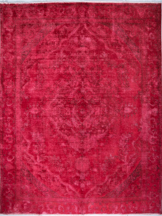 Overdyed Red Hand Knotted 97 X 126  Area Rug 700-147478 Image 0