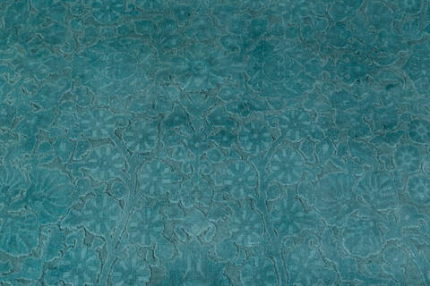Chobi Green Hand Knotted 411 X 69  Area Rug 700-147526 Image 4