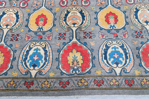 Kazak Grey Hand Knotted 67 X 102  Area Rug 700-147636 Image 4