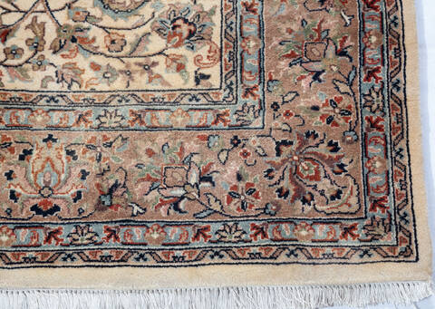Pak-Persian Beige Hand Knotted 57 X 78  Area Rug 700-147662 Image 5