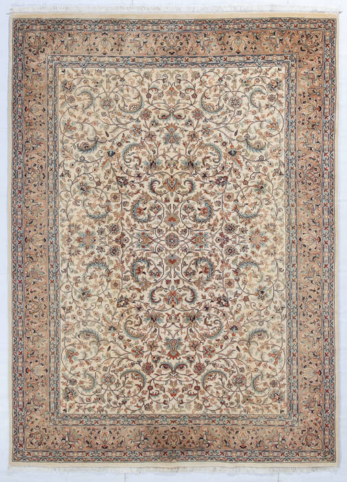 Pak-Persian Beige Hand Knotted 57 X 78  Area Rug 700-147662 Image 0