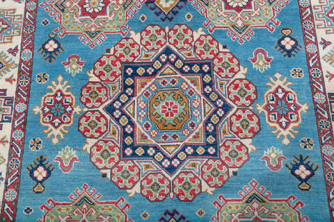 Kazak Blue Hand Knotted 50 X 78  Area Rug 700-147754 Image 3
