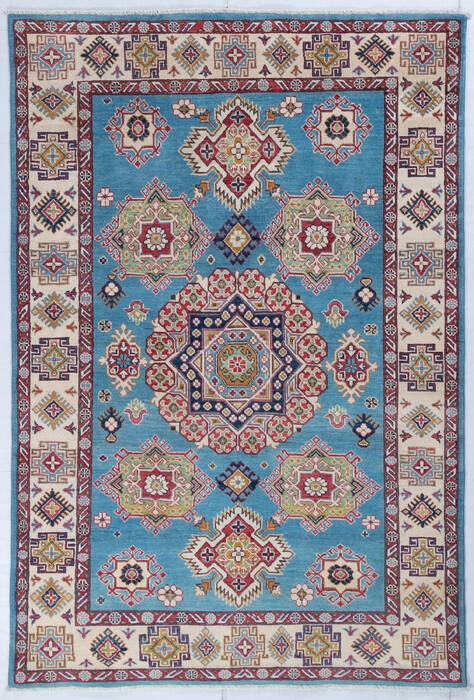Kazak Blue Hand Knotted 50 X 78  Area Rug 700-147754 Image 0