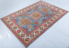 Kazak Blue Hand Knotted 55 X 82  Area Rug 700-147756 Thumb 2