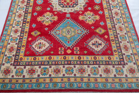 Kazak Red Hand Knotted 59 X 83  Area Rug 700-147766 Image 5