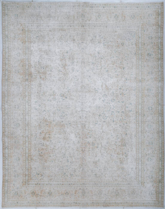 Overdyed White Hand Knotted 96 X 120  Area Rug 700-147915 Image 0