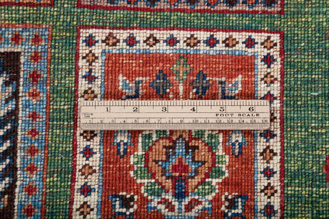 Chobi Green Hand Knotted 42 X 64  Area Rug 700-147921 Image 6