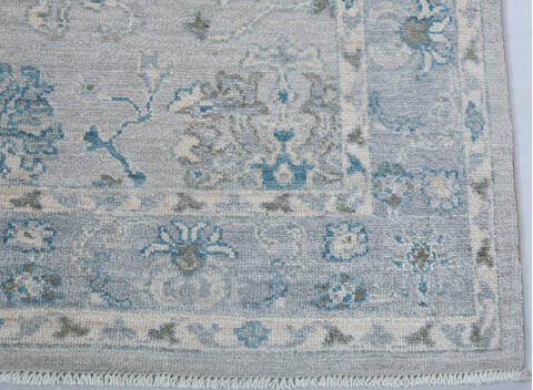 Chobi Light Gray Hand Knotted 41 X 61  Area Rug 700-147928 Image 5